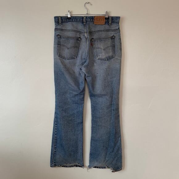 vintage levi's 517 lightwash bootcut denim jeans 34x30 - Picture 1 of 7